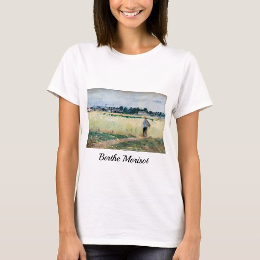 T-shirt Berthe Morisot - Dans le champ de roues à Gennevil (Devant)