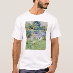 T-shirt Berthe Morisot - Fille en bateau avec oie