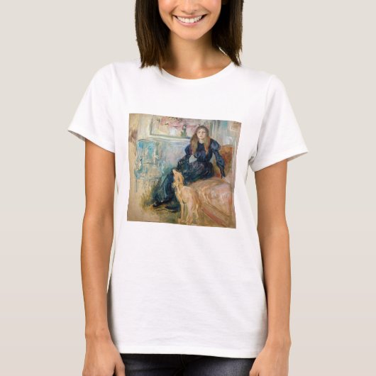 T-shirt Berthe Morisot - Julie et son Greyhound Laerte (Devant)