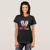 T-shirt Bes Teas Besties Bubble Tea Cute Boba Best Friends (Devant entier)