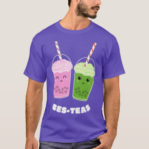 T-shirt Bes-Teas Besties Bubble Tea Cute Boba Kawaii Meill