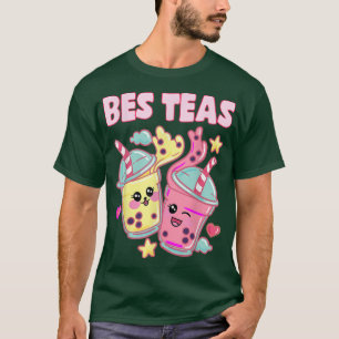 T-shirt Bes Teas Cute Buble Tea Besties Meilleur Ami Kawai