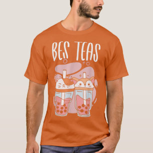T-shirt Bes Teas Kawaii Boba Tea Friends Buble Tapioca Te
