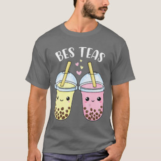 T-shirt Beseas Besties Kawaii Cute Best Boba Friends Famil