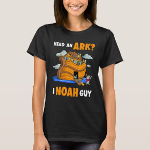 T-shirt Besoin d'Arche I Noah Guy Cat Kitty Christian Pun 