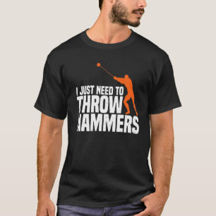 T-shirt Besoin de lancer Marteau Lancer Lanceur Piste Cham