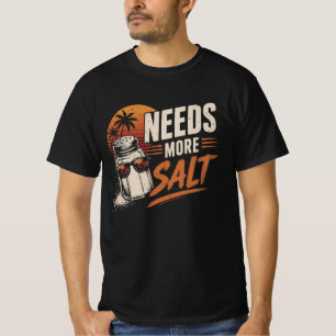 T-shirt Besoin de plus de sel Vintage Beach Sunset Drôle 