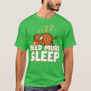 T-shirt Besoin de plus Sleep Cow Farmer Bétail éleveur fer