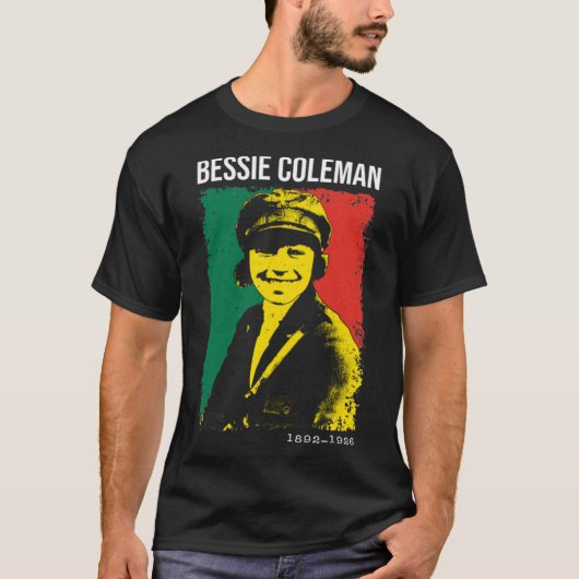 T-shirt Bessie Coleman - Mois de l'histoire noire (Devant)