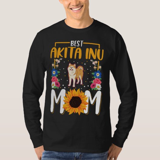 T-shirt Best Akita Inu Mom Ever  1 (Devant)