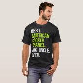 T-shirt Best American Cocker Spaniel Dog Uncle Ever (Devant entier)