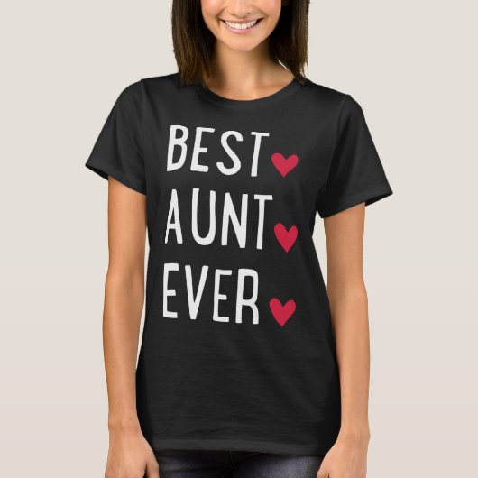 T-shirt Best Aunt ever (Devant)