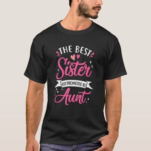 T-shirt Best Aunt Future Promoted To Aunt To Be Auntie Mot (Devant)