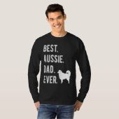 T-shirt Best Aussie Dad Ever Australian Shepherd Mens Da (Devant entier)