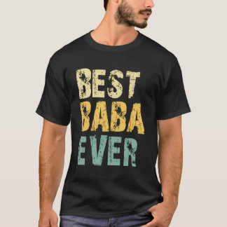 T-shirt Best Baba Ever Funny Cadeau Cool Retro Vintage