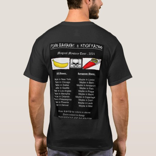 T-shirt Best Bands World Tour 2021 (Dos)