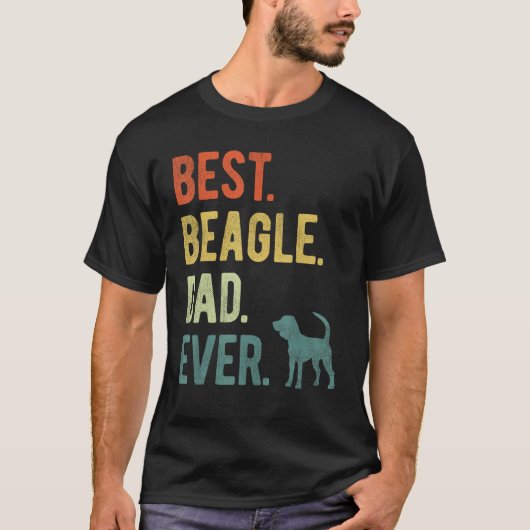 T-shirt Best Beagle Dad Ever Dog Daddy Father s Day (Devant)