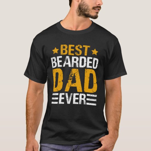 T-shirt Best Bearded Dad Ever   Father´s Day Daddy Men Dad (Devant)