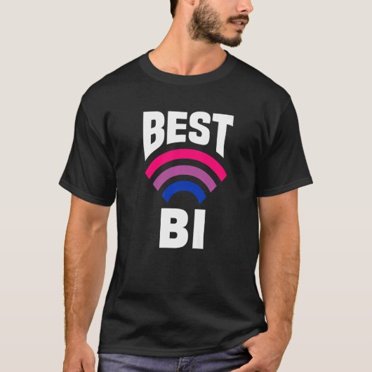 T-shirt Best Bi Funny Bi Pride Flag Bisexual Premium (Devant)