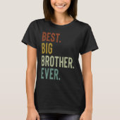 T-shirt Best Big Brother 2023 Cool Retro Big Bro (Devant)
