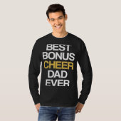 T-shirt Best Bonus Cheer Dad Ever Cheerleading Stepdad Ste (Devant entier)