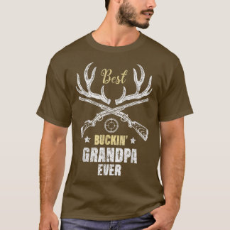 T-shirt Best Buckin' Grand-pa Ever Chasseurs de cerfs chas