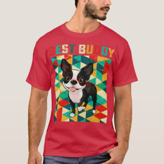 T-shirt Best Buddy Boston Terriers