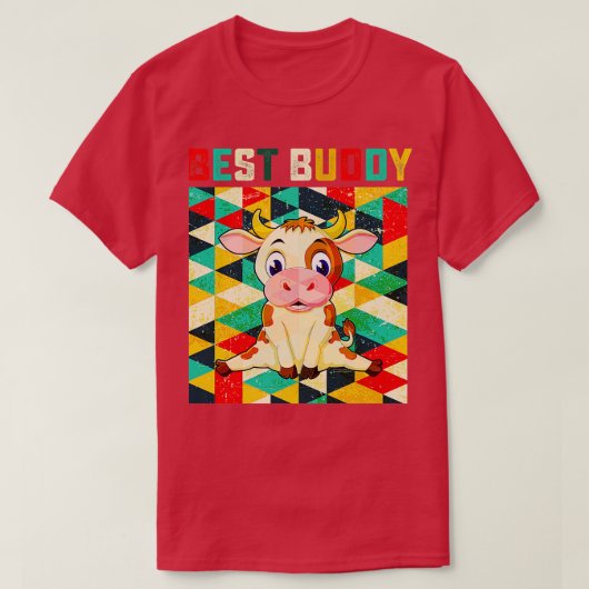 T-shirt Best Buddy Cow (Design devant)