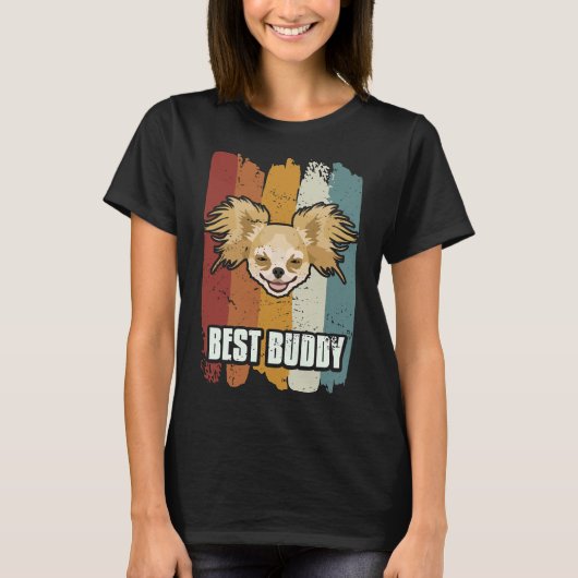 T-shirt Best Buddy Smiling Chihuahua (Devant)