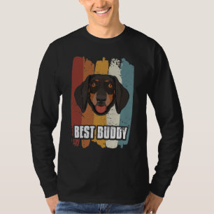 T-shirt Best Buddy, Smiling Dachshund