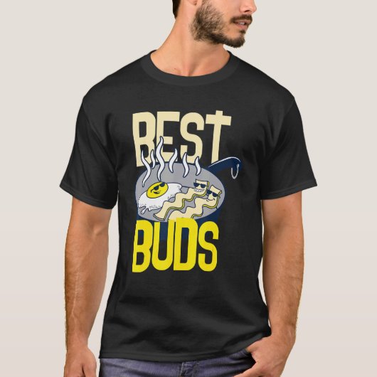 T-shirt Best Buds Bacon Et Oeufs American Breakfast Appare (Devant)