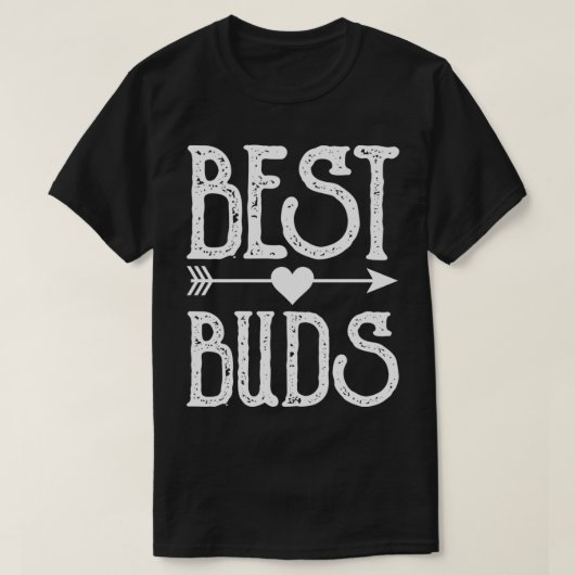 T-shirt Best Buds Meilleurs Amis Correspondant BFF Amitié  (Design devant)