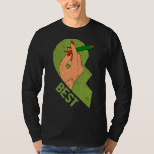 T-shirt Best Buds Weed Funny Joint Stoner Friends Couples