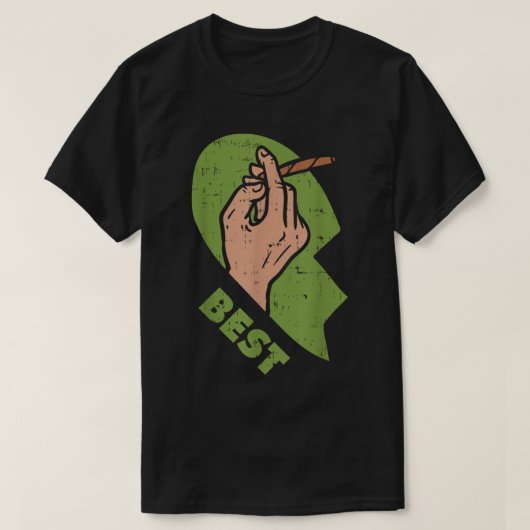 T-shirt Best Bued Weed Matching Couple Joint Stoner Frien (Design devant)