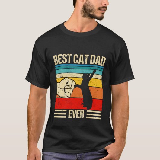 T-shirt Best Cat Dad Ever Cat Dad Father's Day 1 (Devant)