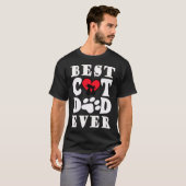 T-shirt Best Cat Dad Ever Cat Daddy Father Day Xmas (Devant entier)