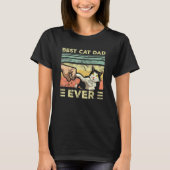 T-shirt Best Cat Dad Ever Kitten Enthusiast Feline Father (Devant)