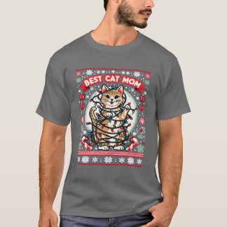 T-shirt Best Cat Mom Cat Cat Maman Best Cat Maman Famille