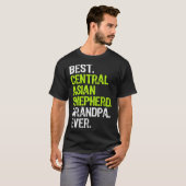 T-shirt Best Central Asian Shepherd Grandpa Ever Dog (Devant entier)