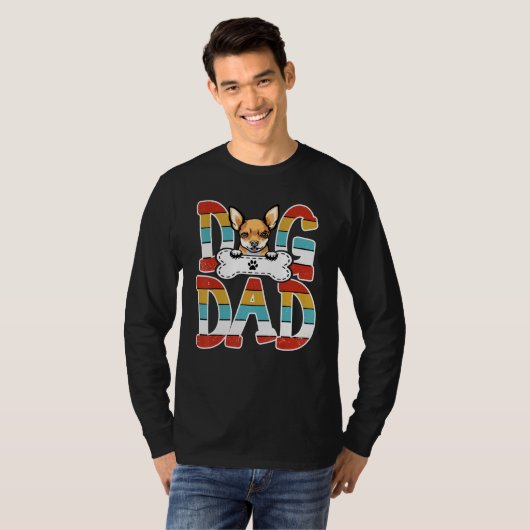 T-shirt Best Chihuahua Dad Chihuahua Father's Day 2023 (Devant entier)