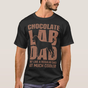 T-shirt Best Chocolate Lab Papa Chien Brown Labrador Retri