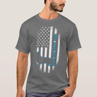 T-shirt Best Corgi Dad Ever Corgi Dog Father American Flag