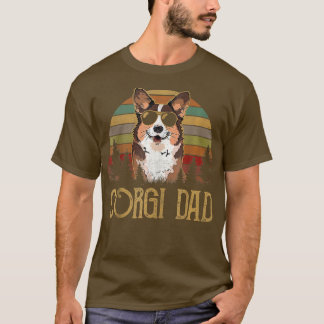 T-shirt Best Corgi Dad Ever Retro Vintage Corgi Dad Father