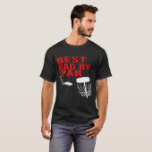 T-shirt Best Dad By Par Disc Golf Men Him (Devant entier)