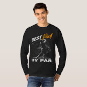 T-shirt best dad by par  fathers day golf (Devant entier)
