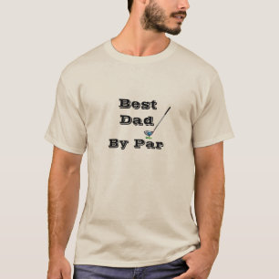 T-shirt Best DAD By Par Mens Golf Tee, Golfing Dad, Cool