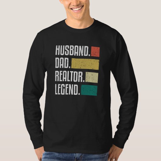 T-shirt Best Dad Ever  Real Estate Broker Realtor Dad (Devant)