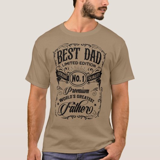 T-shirt Best Dad Limited Edition Premium Père (Devant)