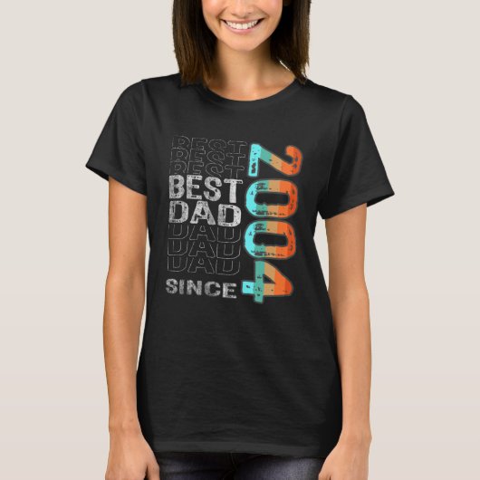 T-shirt Best Dad Since 2004 for the best dad Father s Day (Devant)