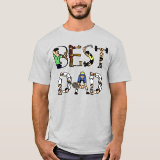 T-shirt Best Dad Sports Fun